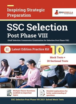 Paperback SSC Selection Post Phase VIII Exam 2021 10 Mock Test + Sectional Test + Previous Year Paper Book