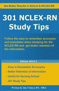 Paperback 301 NCLEX-RN Study Tips Book