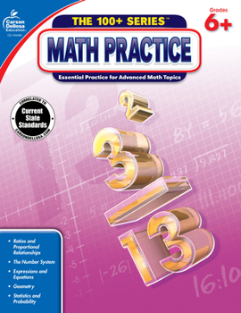Paperback Math Practice, Grades 6 - 8 Book