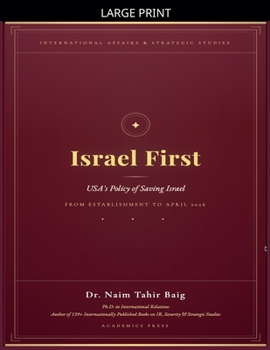 Paperback Israel First [Large Print] Book