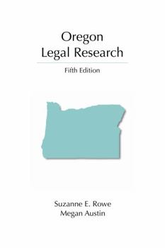 Paperback Oregon Legal Research (Legal Research Series) Book
