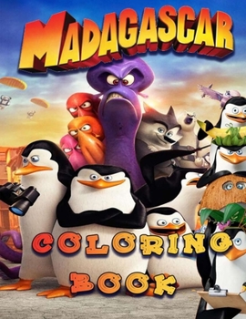 Paperback Madagascar Coloring Book: Coloring Book For Kids With Funny Coloring Pages Book