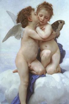 "Cupid and Psyche" by William-Adolphe Bouguereau - 1889: Journal (Blank / Lined)