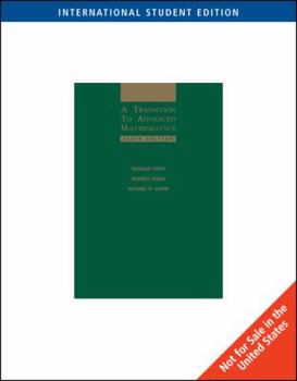 Paperback Transition to Advanced Mathematics Book