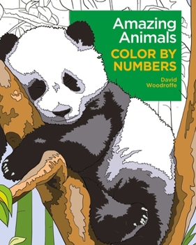 Paperback Amazing Animals Color by Numbers Book