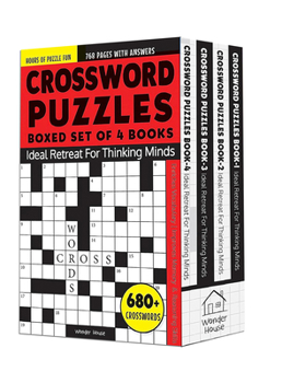 Misc. Crossword Puzzles Boxed Set: 4 Books, 680+ Engaging Crossword Puzzles Book