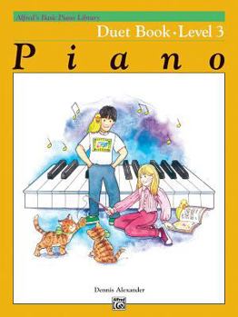 Paperback Alfred's Basic Piano Library Duet Book, Bk 3 Book