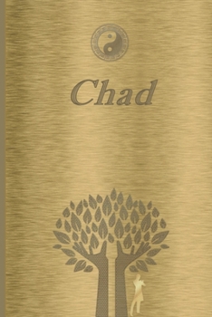 Paperback Chad: Personalized Name Journal/Notebook for Men - Masculine Metal-look Cover with Lined Writing Pages Book
