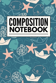 Paperback Composition Notebook: College Ruled 6" x 9" Writing Notes Journal, Office, Kids, School and college student. Book