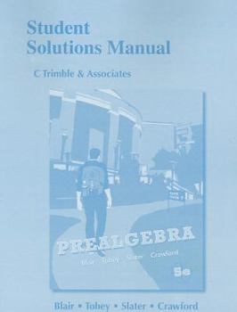 Paperback Student Solutions Manual for Prealgebra Book