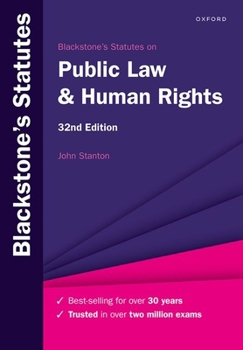 Paperback Blackstone's Statutes on Public Law & Human Rights Book