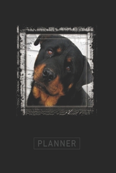 Paperback Planner: Rottweiler 1 Year Daily Planner (12 Months) - 2020 - 2021 - 365 Pages for Planning - January 20 - December 20 - Appoin Book