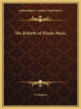 Hardcover The Rebirth of Hindu Music Book