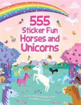 Paperback 555 Sticker Fun Horses and Unicorns Book