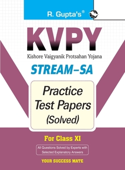 Paperback Kvpy: Stream-SA Examination for Class XI Practice Test Papers (Solved) Book