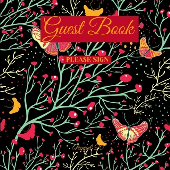 Guest Book - White butterflies themed -For any occasion