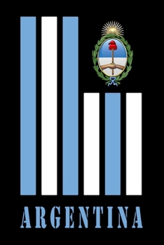 Argentinien Flaggen Notizbuch: Schönes Argentinien Flaggen Notizbuch mit 120 karierten Seiten im A5 Format (German Edition)