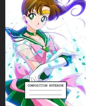 Notebook: Anime Japan Sailor Moon Soft Glossy Cover Graph Paper Pages Book 7.5 x 9.25 Inches 110 Pages