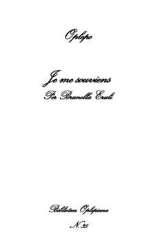 Paperback Je me souviens: Per Brunella Eruli [Italian] Book