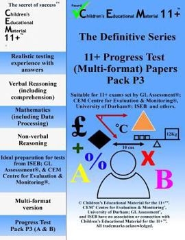 Paperback 11+ Progress Test Pack P3 Book