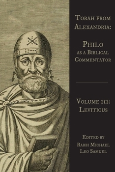 Paperback Torah from Alexandria: Philo as a Biblical Commentator (Leviticus) Book