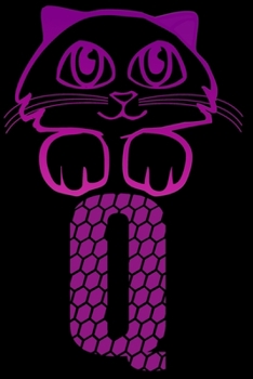 Letter Q : Monogram Journal / Notebook For Cats Lovers, Pretty Personalized Medium Journal For Girls & Women: Blank lined journal diary notebook Size at 6 x 9 with 120 pages