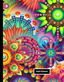 Paperback 2020 Planner: Gift Organizer - Calendar - Planner Psychedelic 8.5 x11 Book