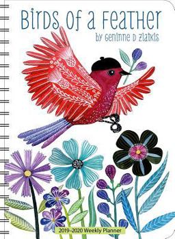 Calendar Geninne D Zlatkis 2019-2020 Weekly Planner: Birds of a Feather Book