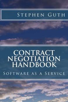 Paperback Contract Negotiation Handbook: Software as a Service Book