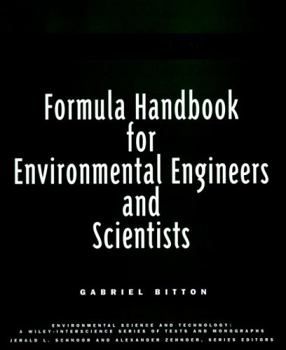 Paperback Formula Handbook for Environmental Engineers and Scientists Book
