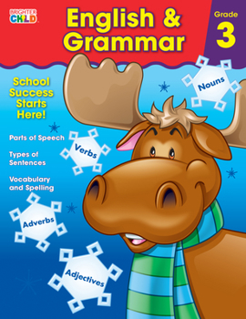 Paperback English & Grammar Workbook, Grade 3 Book