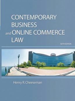 Hardcover Contemporary Business and Online Commerce Law: Legals, Internet, Ethical, and Global Environments Book