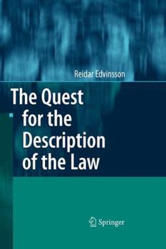Paperback The Quest for the Description of the Law Book