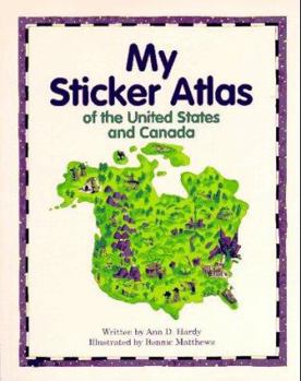 Paperback My Sticker Atlas of the United States & Canada Book