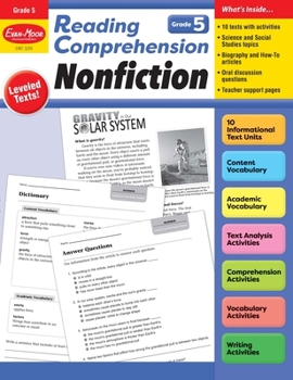 Paperback Reading Comprehension: Nonfiction, Grade 5 Teacher Resource Book