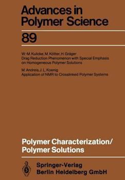 Paperback Polymer Characterization/Polymer Solutions Book