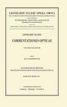 Hardcover Commentationes Opticae 4th Part [French] Book