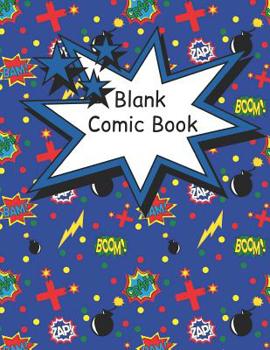 Blank Comic Book: Large pages for kids with a variety of templates. Draw your own comics and write stories. Cartoon sketch book gift idea,