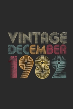 Vintage December 1982: Dotted Bullet Grid Notebook – Journal for 37 years old Birthday Gift Idea