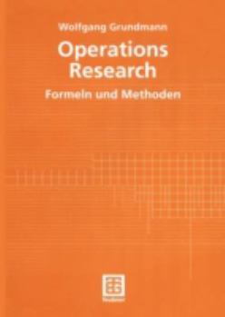 Paperback Operations Research: Formeln Und Methoden [German] Book