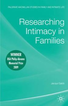 Paperback Researching Intimacy in Families Book