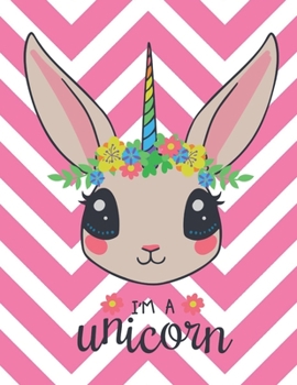 I'm a Unicorn: Large Cute Composition Unicorn Notebook for Girls, Rainbow Daily Creative Writing and Drawing Journal for Kids and Teens, 120 college ruled pages