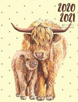 Daily Planner 2020-2021 Watercolor Yak Cub 15 Months Gratitude Hourly Appointment Calendar: Academic Hourly Organizer In 15 Minutes Interval; Monthly ... Log; Jan 2020 To Mar 2021 With Julian Dates