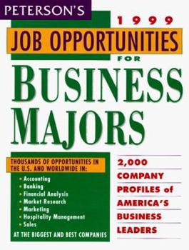 Paperback Peterson's Job Opportunities for Business Majors Book