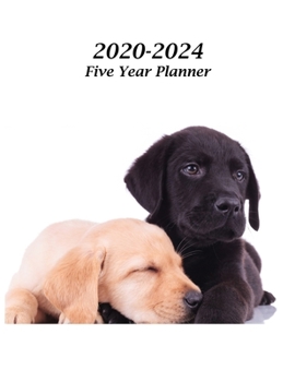 2020 – 2024 Five Year Planner: Labrador Retriever Puppies Cover
