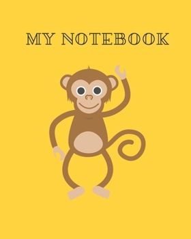 My Notebook: A blank lined notebook for kids