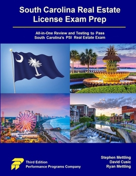 Paperback South Carolina Real Estate License Exam Prep: All-in-One Review and Testing to Pass South Carolina's PSI Real Estate Exam Book
