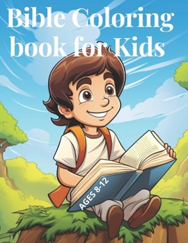 Paperback Bible coloring book for kids ages 8-12 Book