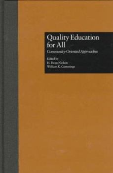 Hardcover Quality Education for All: Community-Oriented Approaches Book