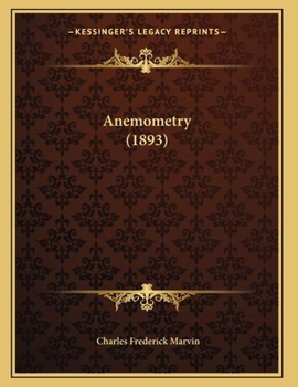 Paperback Anemometry (1893) Book